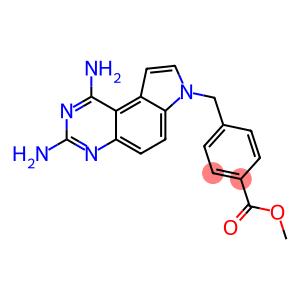 Benzoic acid, 4-[(1,3-diamino-7H-pyrrolo[3,2-f]quinazolin-7-yl)methyl]-, methyl ester