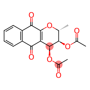 (2R)-3β,4β-Dihydroxy-3,4-dihydro-2α-methyl-2H-naphtho[2,3-b]pyran-5,10-dione diacetate