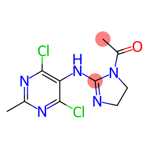 1-乙酰基-N-(4,6-二氯-2-甲基-5-嘧啶基)-4,5-二氢-1H-咪唑-2-胺