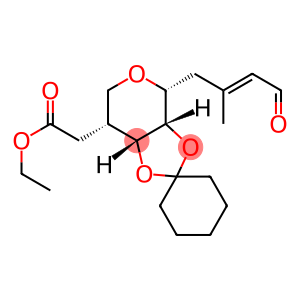 D-talo-Non-2-enonic acid, 5,9-anhydro-6,7-O-cyclohexylidene-2,3,4,8-tetradeoxy-3-methyl-8-(2-oxoethyl)-, ethyl ester, (E)- (9CI)