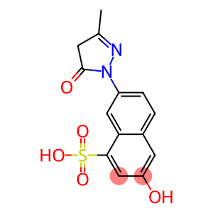 7-[(4,5-Dihydro-3-methyl-5-oxo-1H-pyrazol)-1-yl]-3-hydroxy-1-naphthalenesulfonic acid