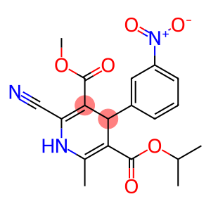 2-Cyano-1,4-dihydro-6-methyl-4-(3-nitrophenyl)-3,5-pyridinedicarboxylic acid 3-methyl 5-isopropyl ester
