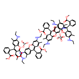 Xanthylium, 3,6-bis(ethylamino)-9-[2-(methoxycarbonyl)phenyl]-2,7-dimethyl-, molybdatesilicate