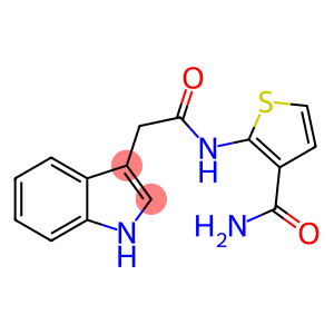 2-[2-(1H-indol-3-yl)acetamido]thiophene-3-carboxamide