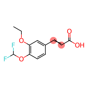 (2E)-3-[4-(difluoromethoxy)-3-ethoxyphenyl]prop-2-enoic acid