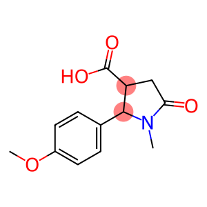 3-Pyrrolidinecarboxylic acid, 2-(4-methoxyphenyl)-1-methyl-5-oxo-