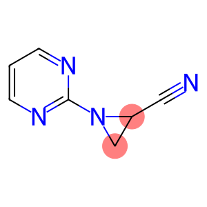 2-Aziridinecarbonitrile, 1-(2-pyrimidinyl)- (9CI)