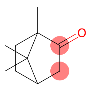 1,7,7-trimethylbicyclo[2.2.1]-2-heptanone (camphor)