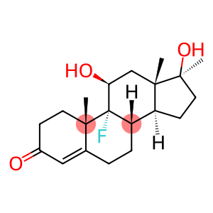 9-alpha-fluoro-11-beta-hydroxy-17-methyltestosterone