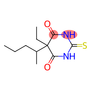 4,6(1H,5H)-Pyrimidinedione, 5-ethyldihydro-5-(1-methylbutyl)-2-thioxo- (9CI)