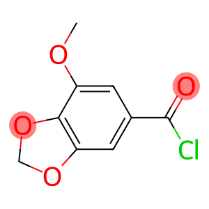 1,3-Benzodioxole-5-carbonyl chloride, 7-methoxy- (9CI)