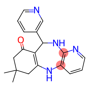 9,9-dimethyl-6-(3-pyridyl)-6,8,10,11-tetrahydro-5H-pyrido[3,2-b][1,4]benzodiazepin-7-one