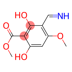 Benzoic acid, 2,6-dihydroxy-3-(iminomethyl)-4-methoxy-, methyl ester (9CI)