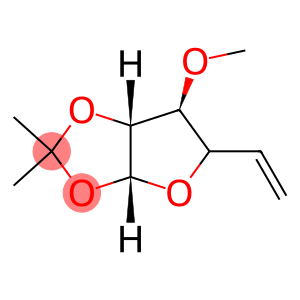 beta-L-threo-Hex-5-enofuranose, 5,6-dideoxy-3-O-methyl-1,2-O-(1-methylethylidene)-, (4Xi)- (9CI)