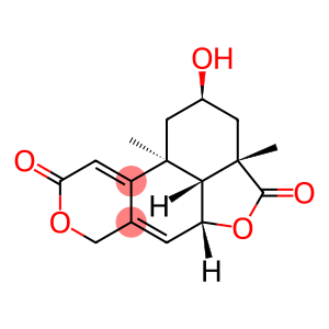 3β,6β,17-Trihydroxy-13,14,15,16-tetranorlabda-7,9(11)-diene-12,19-dioic acid 12,17:19,6-dilactone