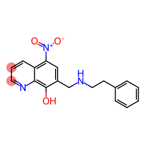 8-Quinolinol, 5-nitro-7-[[(2-phenylethyl)amino]methyl]-