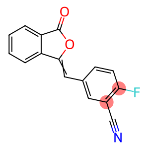 2-Fluoro-5-[(3-oxo-1(3H)-isobenzofuranylidene)methyl]-benzonitrile