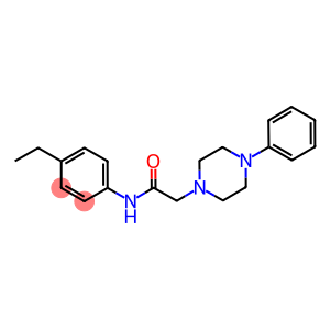 N-(4-ETHYLPHENYL)-2-(4-PHENYLPIPERAZINO)ACETAMIDE