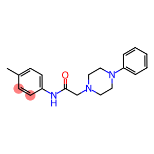N-(4-METHYLPHENYL)-2-(4-PHENYLPIPERAZINO)ACETAMIDE