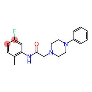 N-(5-FLUORO-2-METHYLPHENYL)-2-(4-PHENYLPIPERAZINO)ACETAMIDE
