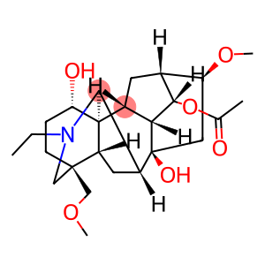 20-ethyl-1,8-dihydroxy-16-methoxy-4-(methoxymethyl)aconitan-14-yl acetate