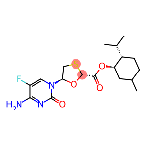 [(1R,2S,5R)-5-methyl-2-propan-2-ylcyclohexyl] 5-(4-amino-5-fluoro-2-oxopyrimidin-1-yl)-1,3-oxathiolane-2-carboxylate