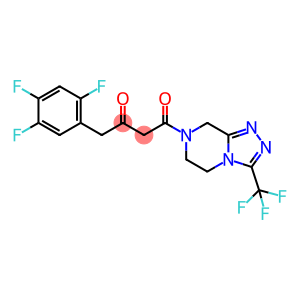 4-oxo-4-[3-(trifluoromethyl)-5,6-dihydro[1,2,4]triazolo[4,3-a]pyrazin-7(8H)-yl]-1-(2,4,5-trifluorophenyl)butan-2-one