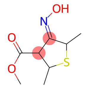 3-Thiophenecarboxylicacid,tetrahydro-4-(hydroxyimino)-2,5-dimethyl-,methylester(9CI)