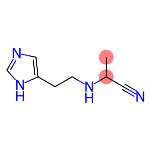 Propanenitrile,  2-[[2-(1H-imidazol-4-yl)ethyl]amino]-  (9CI)