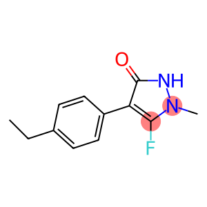 3H-Pyrazol-3-one,4-(4-ethylphenyl)-5-fluoro-1,2-dihydro-1-methyl-(9CI)