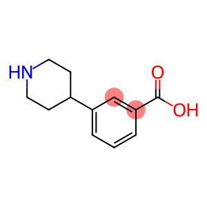 Benzoic acid, 3-(4-piperidinyl)-