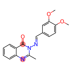 3-[(3,4-dimethoxybenzylidene)amino]-2-methyl-4(3H)-quinazolinone