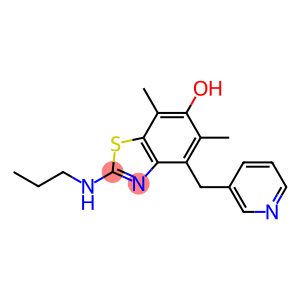 6-Benzothiazolol,  5,7-dimethyl-2-(propylamino)-4-(3-pyridinylmethyl)-