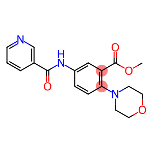 methyl 2-(morpholin-4-yl)-5-[(pyridin-3-ylcarbonyl)amino]benzoate