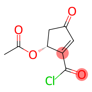 1-Cyclopentene-1-carbonyl chloride, 5-(acetyloxy)-3-oxo-, (R)- (9CI)
