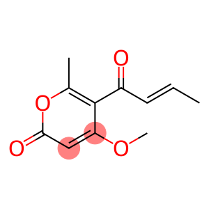 4-Methoxy-6-methyl-5-[(E)-1-oxo-2-butenyl]-2H-pyran-2-one