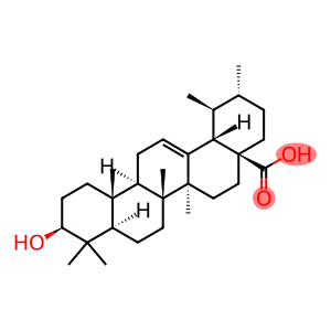 Ursolic acid          3beta-Hydroxyurs-12-en-28-oic acid