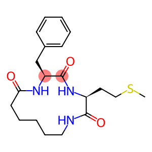 1,4,7-Triazacyclotridecane-3,6,13-trione, 5-[2-(methylthio)ethyl]-2-(phenylmethyl)-, [2S-(2R*,5R*)]- (9CI)