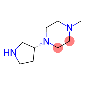 Piperazine, 1-methyl-4-(3-pyrrolidinyl)-, (R)- (9CI)