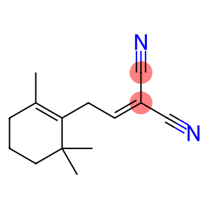 Propanedinitrile, [2-(2,6,6-trimethyl-1-cyclohexen-1-yl)ethylidene]- (9CI)