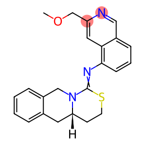 5-Isoquinolinamine, 3-(methoxymethyl)-N-(4,4a,5,10-tetrahydro-1H,3H-(1 ,3)thiazino(3,4-b)isoquinolin-1-ylidene)-, (+-)-