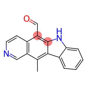 6H-Pyrido[4,3-b]carbazole-5-carboxaldehyde, 11-methyl-