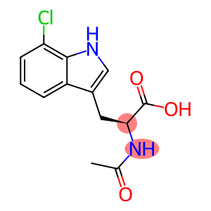 2-乙酰氨基-3-(7-氯-1H-吲哚-3-基)丙酸