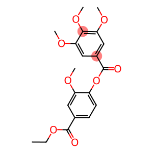 4-(ethoxycarbonyl)-2-methoxyphenyl 3,4,5-trimethoxybenzoate