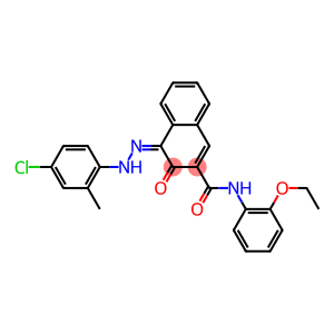 (4Z)-4-[(4-chloro-2-methyl-phenyl)hydrazinylidene]-N-(2-ethoxyphenyl)-3-oxo-naphthalene-2-carboxamide