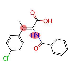 2-(benzoylamino)-3-(4-chlorophenyl)-2-butenoic acid
