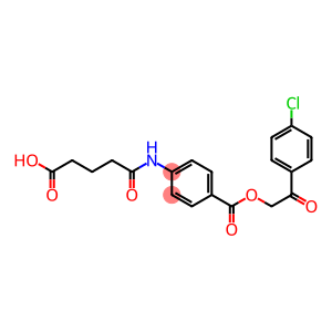 5-[[4-[[2-(4-chlorophenyl)-2-oxoethoxy]-oxomethyl]phenyl]amino]-5-oxopentanoic acid