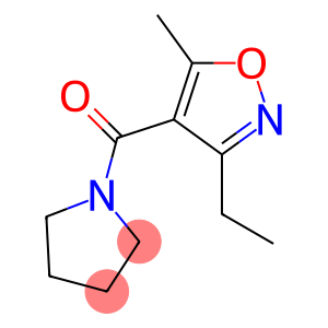 Pyrrolidine, 1-[(3-ethyl-5-methyl-4-isoxazolyl)carbonyl]- (9CI)