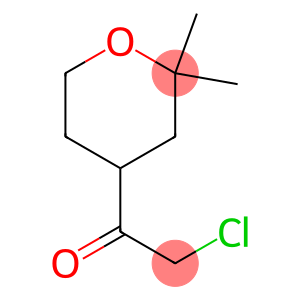 Ethanone, 2-chloro-1-(tetrahydro-2,2-dimethyl-2H-pyran-4-yl)- (9CI)
