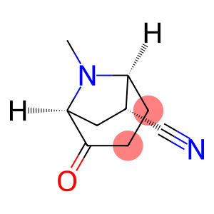 8-Azabicyclo[3.2.1]octane-6-carbonitrile,8-methyl-2-oxo-,(1R,5R,6S)-rel-(9CI)